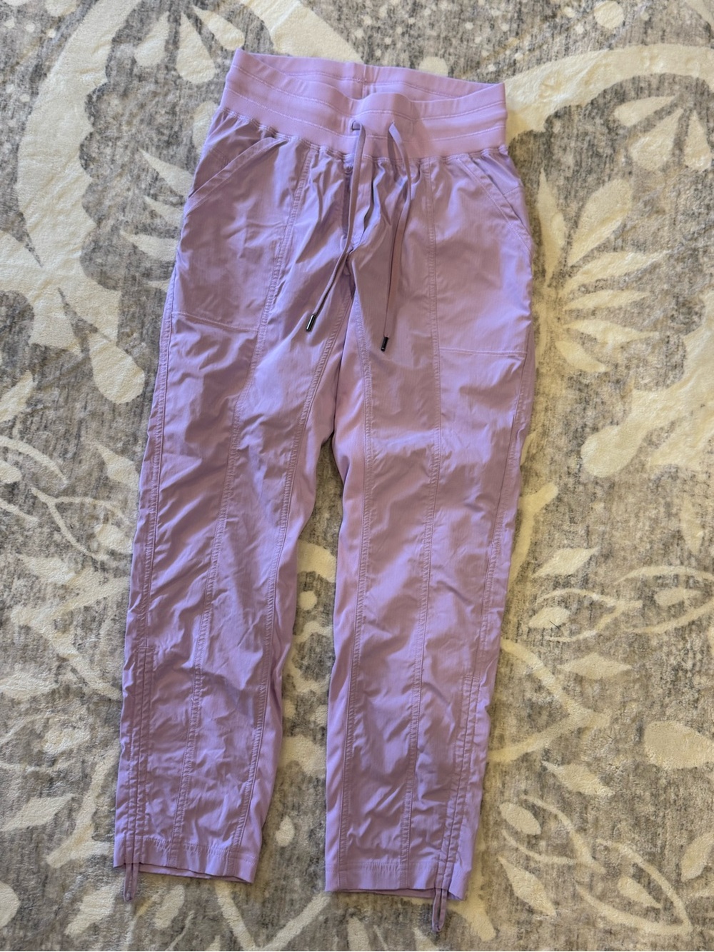 CRZ YOGA Lavender Track Joggers with Drawstring Waist